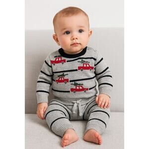 Christmas Andy & Evan 2-Piece Knit Sweater Set – Size 0-3M – NEW with Tags
